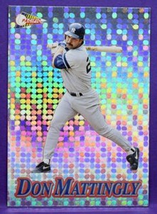 Don Mattingly New York Yankees 1994 Pacific SILVER PRISM Insert #10 CIRCULAR
