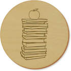 'Apple On Books' Coaster Sets (CR030398)