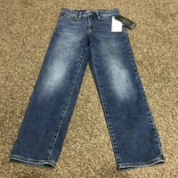 athleta sculptek slim straight jean lapis wash