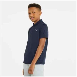 Puma Boy's Essential Golf Polo Navy Blazer Size Large NWT - Picture 1 of 16