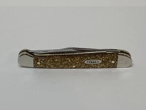 VINTAGE CASE XX MINT SET CENTENNIAL GOLD STONE MINI COPPERHEAD KNIFE GS2109X BD - Picture 1 of 11