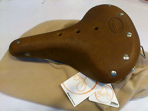 Strida Leather Saddle , Brown , ST-SDL-003, classic, with spring, brooks
