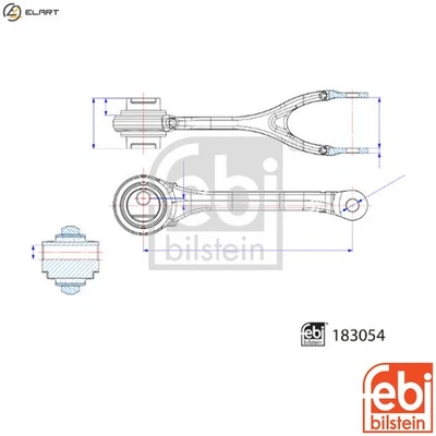 CONTROLTRAILING ARM WHEEL SUSPENSION 183054 FOR MERCEDES-BENZ GLA-CLASS 1.8L - Image 1 of 4