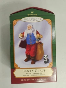 Hallmark Andenken Ornament Weihnachtsmann 2er Set "The Night Before Christmas" - Bild 1 von 5
