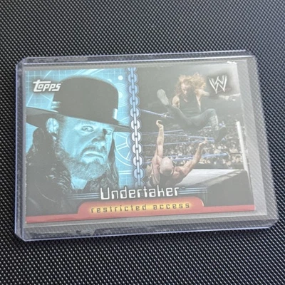 2006 Topps WWE Insider Restricted Access Blue Foil UNDERTAKER C9 HOF - Very Rare - Image 1 of 4