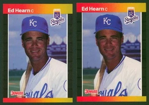 1989 Donruss ED HEARN #297 KC Royals Rare Double Asterisk SP Error & Correct - Picture 1 of 2