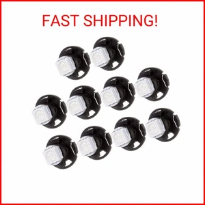 cciyu 10 Pack White T5/T4.7 T1.25" Neo Wedge LED Bulbs w/Base Replacement fit fo - Picture 1 of 2