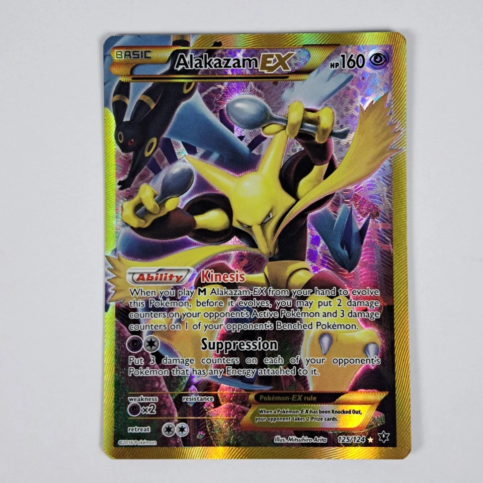 Alakazam EX Fates Collide 125/124 Full Art Holo Secret Rare - Image 1 of 4
