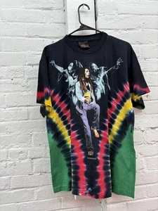 Vintage Bob Marley Hemd Herren Large Tie Dye Reggae Zion Rootswear Band 2000er - Bild 1 von 7