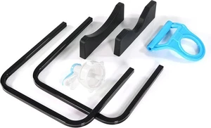 Portabotellas de agua de 3-5 galones - Soporte negro compacto + mango y válvula adicionales - Imagen 1 de 5