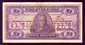 New Zealand P-S234. 1st October 1932 - 1 Pound.. Fine - Picture 1 of 2