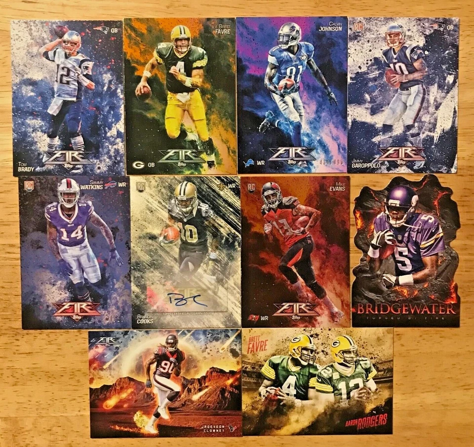 2014 Topps Fire Football - Pick Your Card - Updated 6/21/24 - Image 1 of 1