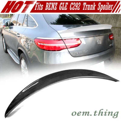 US Fits Mercedes BENZ GLE C292 Coupe D Type Rear Spoiler GLE63 2015-2019 Carbon  - Imagem 1 de 4