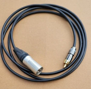 Micrófono micrófono de micrófono de parche blindado con cable mogami neutro XLR-M a RCA con cable mogami de 1 ft-25' ft - Imagen 1 de 3