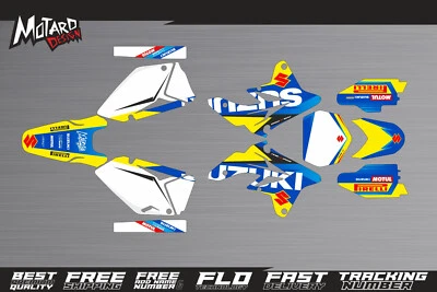 Suzuki RMZ 250 2007 2008 2009 07 08 09 Kit Gráficos Calcomanías Motocross MX Dirtbike Foto 1 de 2