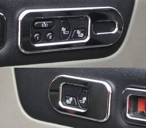 Hummer H2 & H2 Sut Asiento Calor Indicador Bisel Juego Liso Cromo Billet - Picture 1 of 1