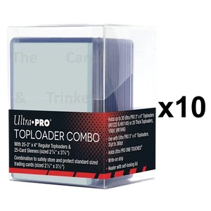 10 cajas combo Ultra PRO Toploader con cargadores superiores y soportes de almacenamiento para tarjetas - Imagen 1 de 4