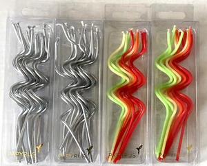 Papyrus 4 Pk Lot Multi Color and Silver Birthday Candles or Anniversary Candles - Picture 1 of 6