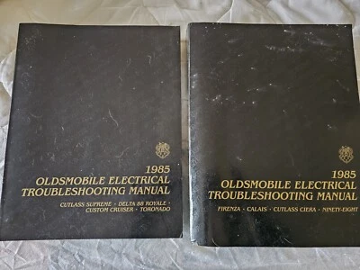 1985 Oldsmobile Electrical Troubleshooting Manuals Set Of Two Cutlass Supreme... - Image 1 of 4