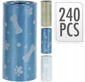 240 Biodegradable Dog Poo Bags 12 Rolls Dog Doggy Poop Waste Bags Eco Friendly - Picture 1 of 5