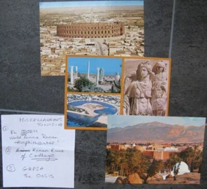Three vintage postcards Tunisia unused 1960's - Picture 1 of 1