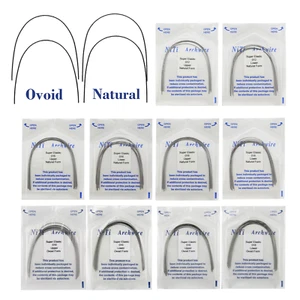 100PCS Dental Orthodontic Arch Wire Niti Super Elastic Round Ovoid Natural U L - Picture 1 of 21
