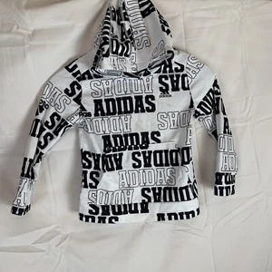 Adidas Boy's Youth Hoodie - Size: 5 All Over Print - Picture 1 of 9