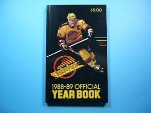 1988/89 VANCOUVER CANUCKS NHL HOCKEY MEDIA GUIDE YEARBOOK SHARP!! STAN SMYL