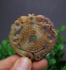 5Cm Chine Naturel Hetian Jade Phonix Phonix Yubi Jadebi Amulette Pendentif