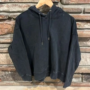 Edited by Remi Bader Washed Black Fleece Hoodie - Picture 1 of 10