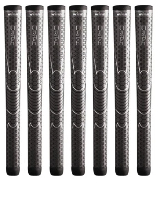 Juego de 7 - Empuñadura Winn Dri-Tac Oversize - Gris (7DT-DG) Foto 1 de 4