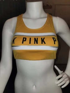 Pink By Victoria's Secret Ultimate Racerback Logo Unlined Sports Bra Size Medium - Picture 1 of 7