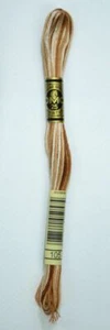 DMC Stranded Cotton Embroidery Floss, Colour 105 Variegated Tan/Brown - Picture 1 of 1