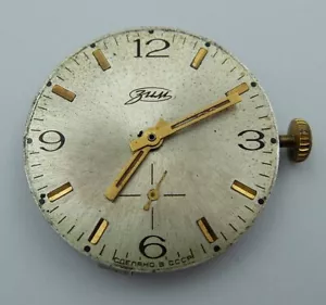ZIM Pobeda 2602 15 JEWELS MOVEMENT FOR MEN'S WRISTWATCH 100% working A465 - Picture 1 of 4