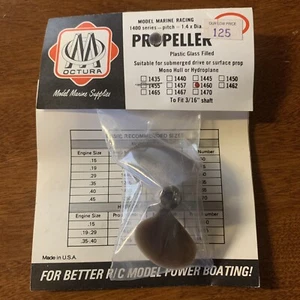 Plastic Octura Propeller 1.4 / RC Boat Mono Hull Hydroplane Submerged Drive 1460 - Picture 1 of 6