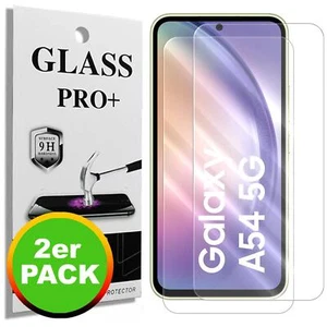 2x Panzer Folie für Samsung Galaxy A Echt Glas Displayschutzfolie Glas Folie 9H - Picture 1 of 37