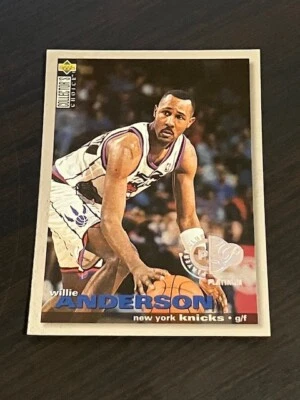 WILLIE ANDERSON 1995-96 UD Collector's Choice Players Club DEBUT TRADE PLATINUM - Image 1 of 2