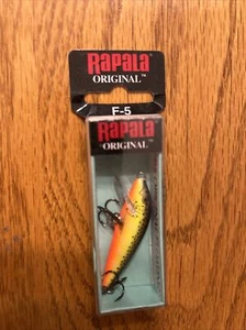 Rapala Original Floating F-5 Lure  2" & 1/16 OZ RUN'S 3' TO 5' HOT STEEL NEW - Picture 1 of 1