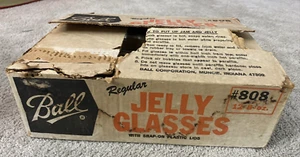 Lot of 12 Vintage Ball Jelly Glass 8 oz Jars EUC Original Box 3.75" x 3", No Lid - Picture 1 of 7