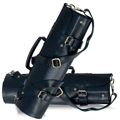 Personalized Leather Knife Roll for Chef,  Knife Storage Roll, Gift for Chef - Image 1 of 4