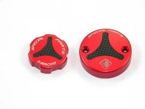 Fluid Tank Caps Red Ducabike For Ducati Panigale 1299 R 2017 > 2020 - Picture 1 of 1