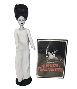 OOAK Bride of Frankenstein DVD Halloween Horror Movie Monster Barbie Doll Custom - Picture 1 of 11