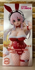 Super Sonico BiCute Bunnies Figure  red ver. FuRyu Japan New - Picture 1 of 10