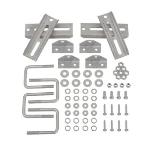 4 Pack 8" Galvanized Swivel Top Bunk Bracket Support Kit For 3x3 Boat Trailer - Picture 1 of 10