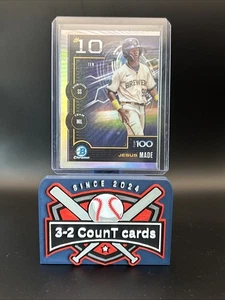 Bowman - Bowman Scouts Top 100 2025 cromo hecho por Jesús #BTP-10 (RC) - Imagen 1 de 2
