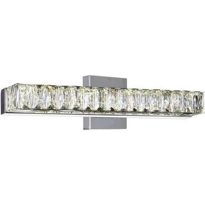 CWI Lighting 5624W16ST CAJA ABIERTA Milán Baño Tocador Luz Cromo Foto 1 de 4