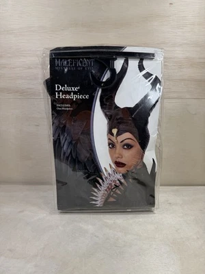 Disney Maleficent Costume Witch Women’s Black Horns Cosplay Mask Halloween Hat - Image 1 of 4