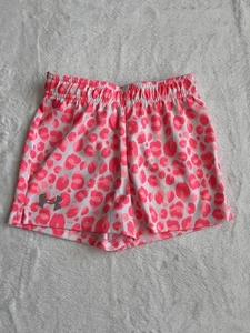 Under Armour Animal Print Pink Cute Short For Kids Size 6 - Picture 1 of 7