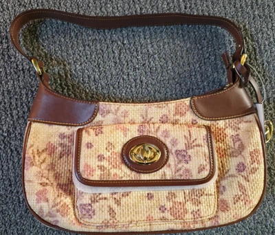 Etienne Aigner Cartera Bolso de Mano Tejido Colección Julieta Estampado Arce Nuevo Foto 1 de 4