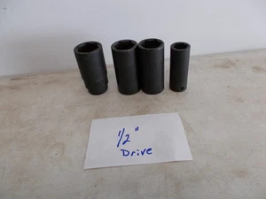 Snap on Tools used, Save 50% or more, Free Shipping, 4 pcs 1/2" deep impact - Picture 1 of 1